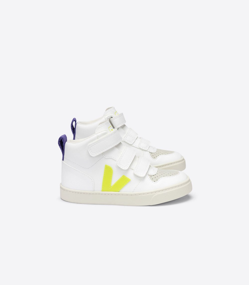 Veja Trainers Kids White - V-10 Mid Cwl - XQYD-49250